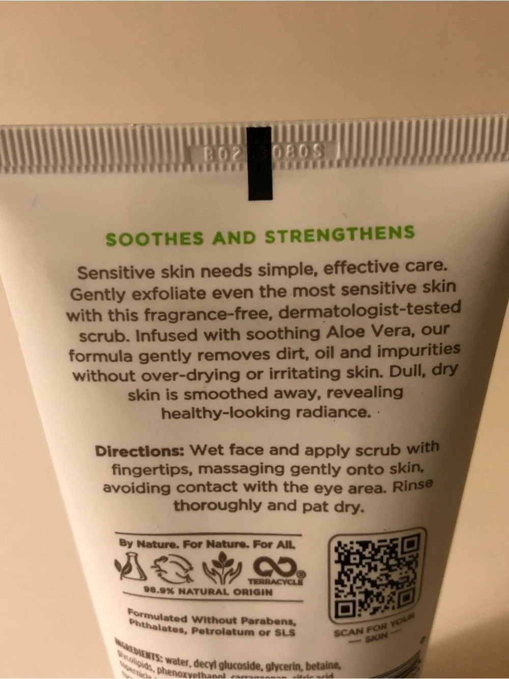Burt's Bees Gentle Face Scrub with Aloe